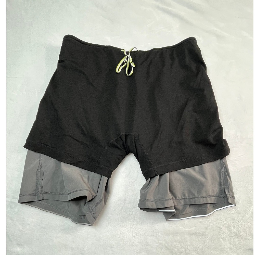 SMARTWOOL Active Mens L Lined Shorts Gray - Picture 6 of 16